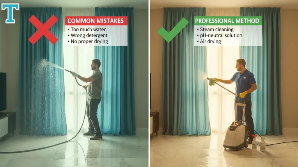 Common Mistakes in Curtain Cleaning in Dubai