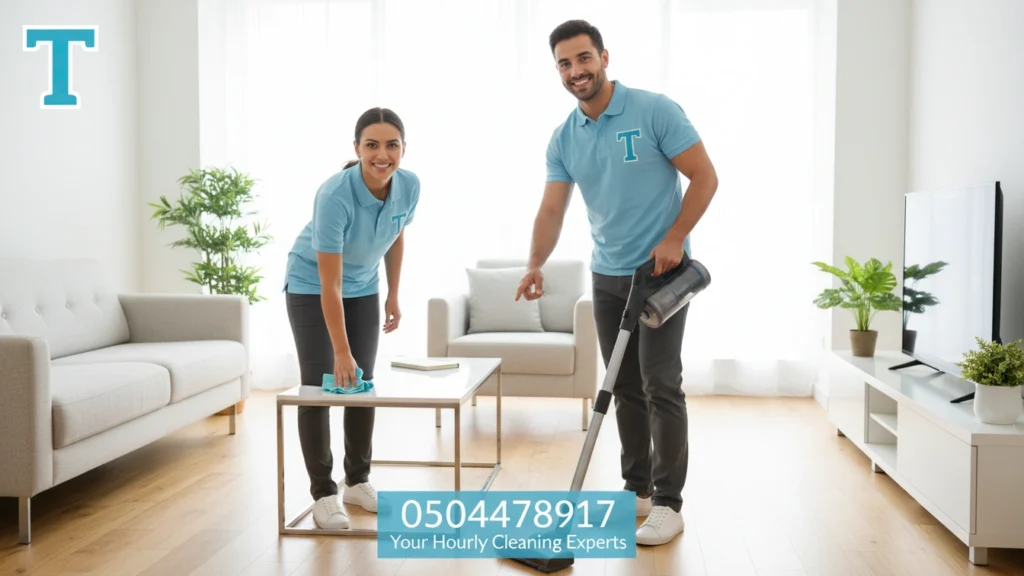 تنظيف بالساعة في دبي