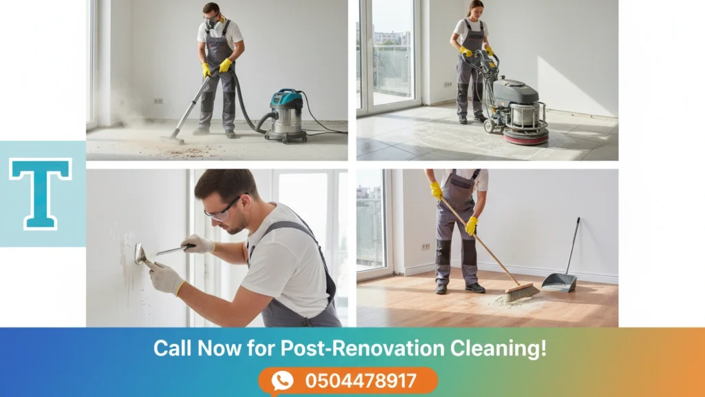 طرق تنظيف بعد التشطيب في أبو ظبي