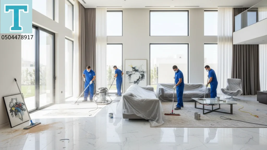 تنظيف بعد التشطيب في أبو ظبي